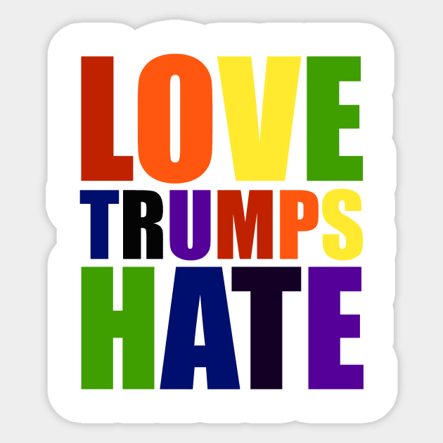 Love Trumps Hate Sticker by nyah14